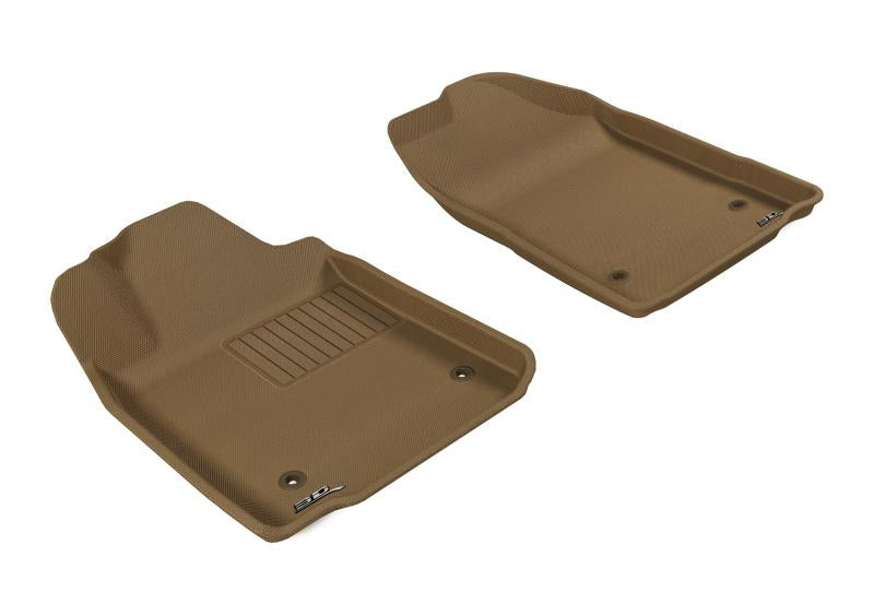 3D MAXpider 2007-2012 Lexus ES Kagu 1st Row Floormat - Tan L1LX00011502 Main Image