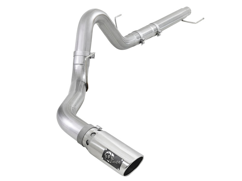 aFe Atlas 4in Aluminized Steel DPF-Back Exh 18-19 Ford F-150 V6-3.0L (td) w/ Polished Tip 49-03106-P