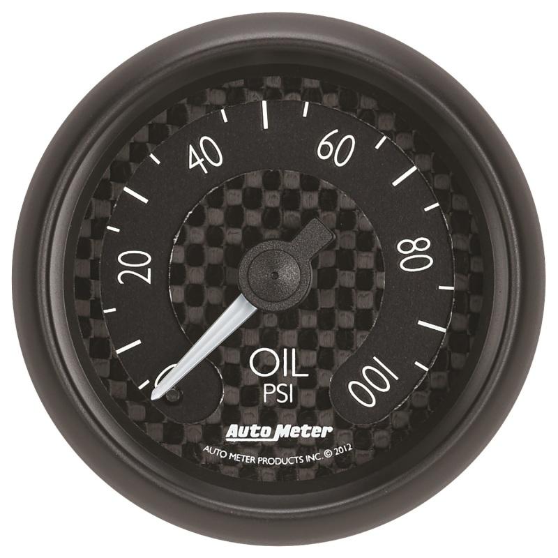 Autometer GT Series 52mm Mechanical 0-100 psi Oil Pressure Gauge 8021 Main Image