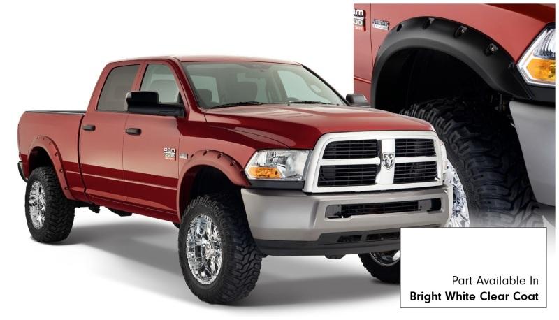 Bushwacker 16-18 Dodge Ram 2500 Fleetside Pocket Style Flares 4pc 76.3/98.3in Bed - Bright White CC 50919-15 Main Image