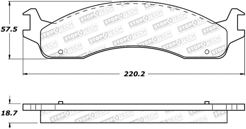 StopTech Street Brake Pads 308.06550 Main Image