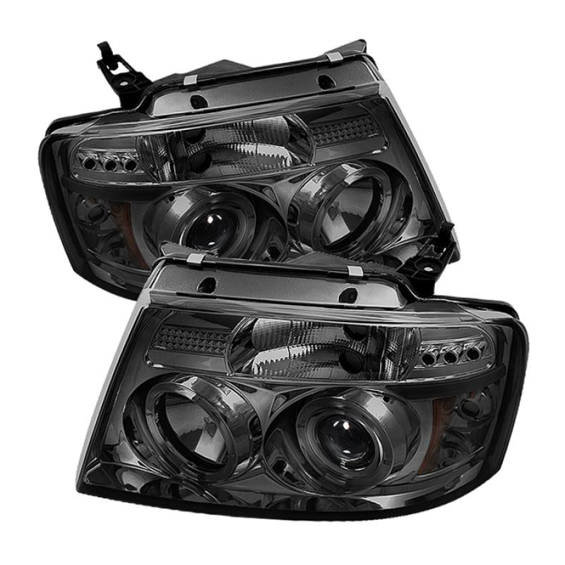 Spyder Ford F150 04-08 Projector Headlights Version 2 LED Halo LED Smke PRO-YD-FF15004-HL-G2-SM 5010223 Main Image