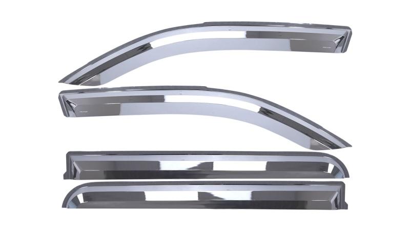 Putco 19-20 Ram 1500 - Quad Cab (Set of 4) Element Chrome Window Visors 480070 Main Image