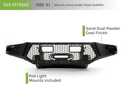 DV8 Offroad 2014+ Lexus GX460 Front Bumper FBGX-01