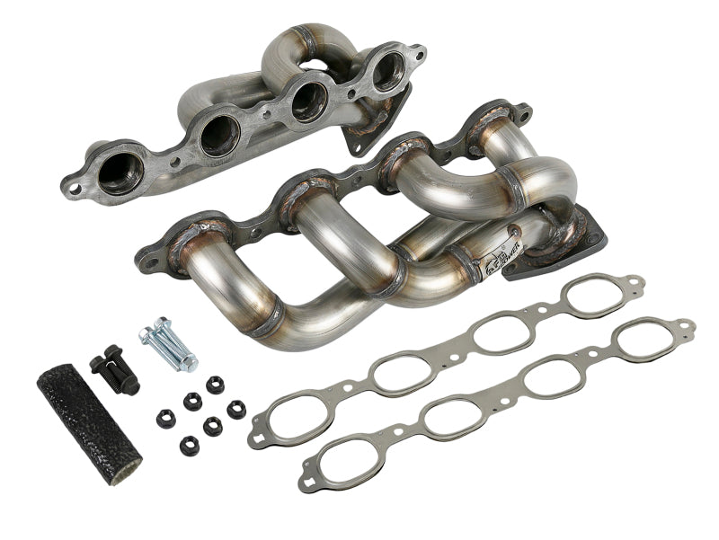 aFe Twisted Steel 1-3/4in 304SS Shorty Headers 2019 GM Silverado / Sierra 1500 V8-5.3L/6.2L 48-34134