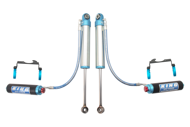 King Shocks 97+ Nissan Patrol Y61 Rear 2.5 Dia Shock Remote Fin Res 3-5in Lift w/Adj/Brkt (Pair) 25001-188A