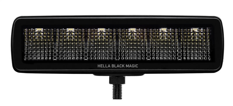 Hella Universal Black Magic 6 L.E.D. Mini Light Bar - Flood Beam 358176201