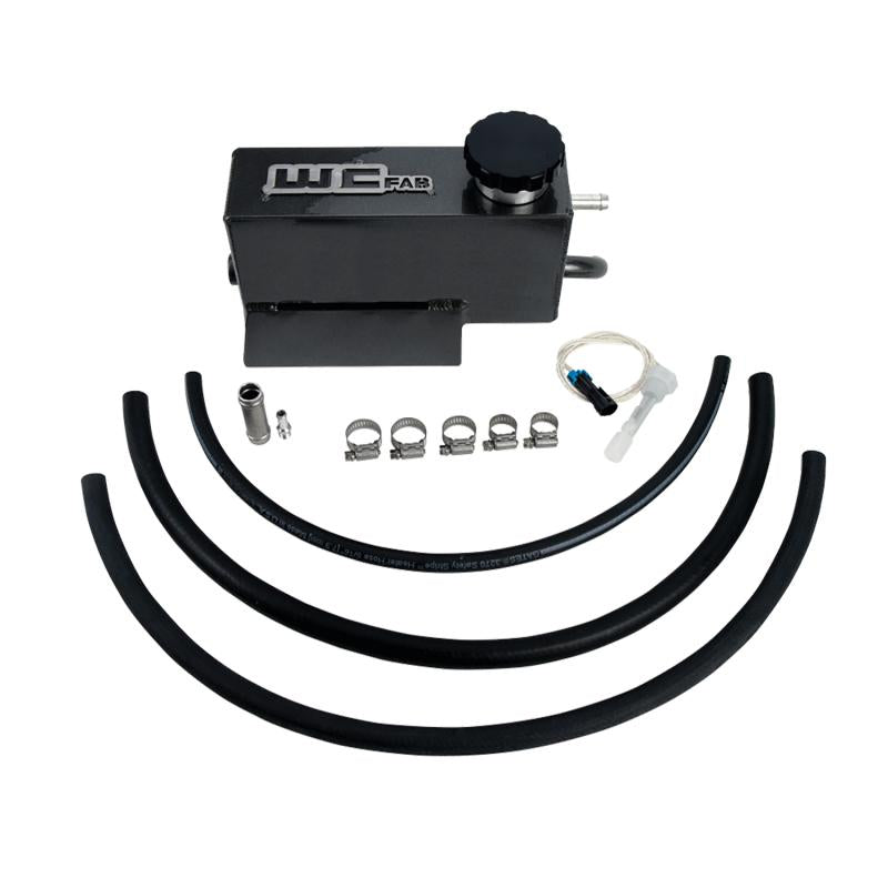 Wehrli 11-16 Chevrolet 6.6L LML Duramax Twin Turbo Style Coolant Tank Kit - Gloss Black WCF100644-GB Main Image