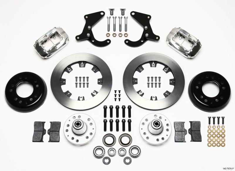 Wilwood Forged Dynalite Front Kit 12.19in Polished 55-57 Chevy 140-7676-P Main Image