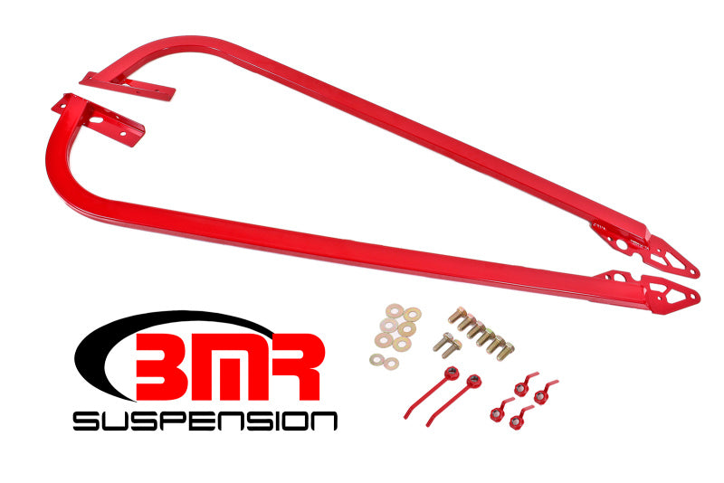 BMR 08-17 Challenger Chassis Jacking Rails - Red CJR110R