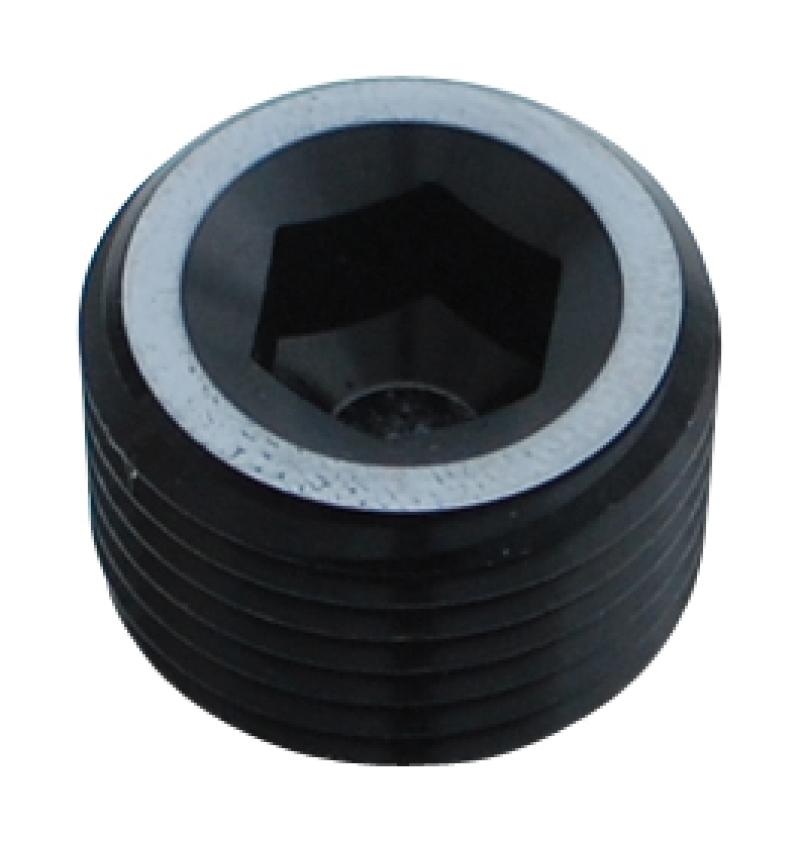 Fleece Performance Universal 1/8in NPT Hex Socket Plugs Black FPE-AN932-02DBK Main Image