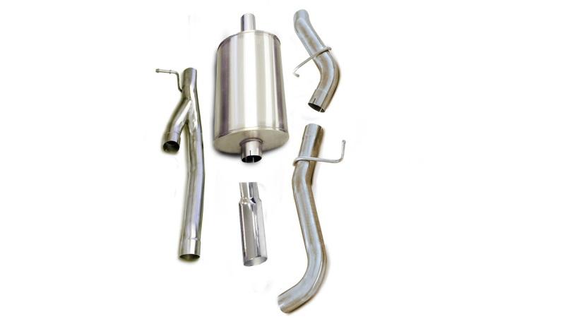 Corsa/dB 02-06 GMC Sierra Denali Ext Cab/Short Bed 1500 6.0L V8 Polished Sport Cat-Back Exhaust 24224 Main Image