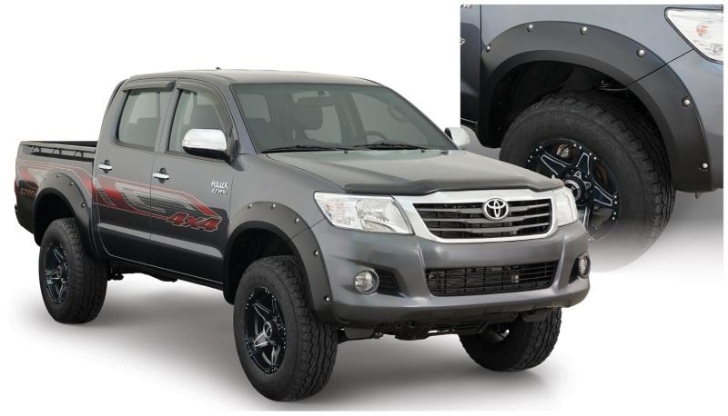 Bushwacker 11-13 Toyota Hilux Pocket Style Flares 4pc 59.8in Bed - Black 31929-02 Main Image