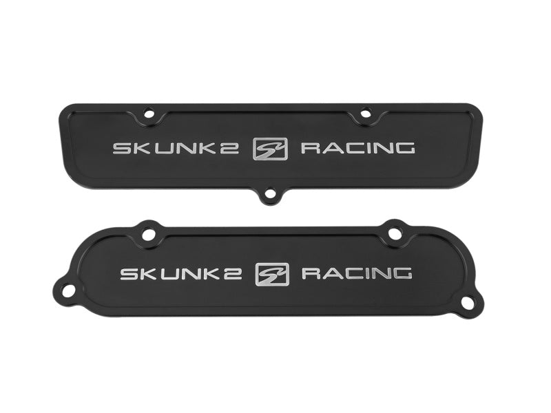 Skunk2 Black Anodized Billet 6061 Aluminum Intake & Exhaust Port Covers - K-Series Cylinder Heads 666-05-0100