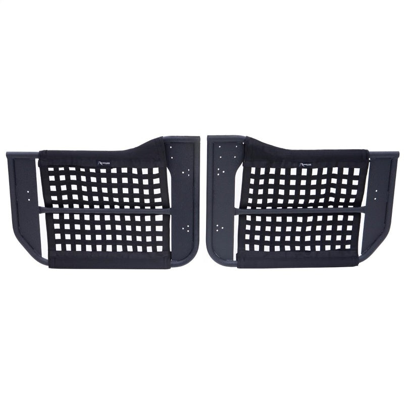 Rampage 2007-2018 Jeep Wrangler(JK) 2-Door Tube Doors With Netting - Black 7695