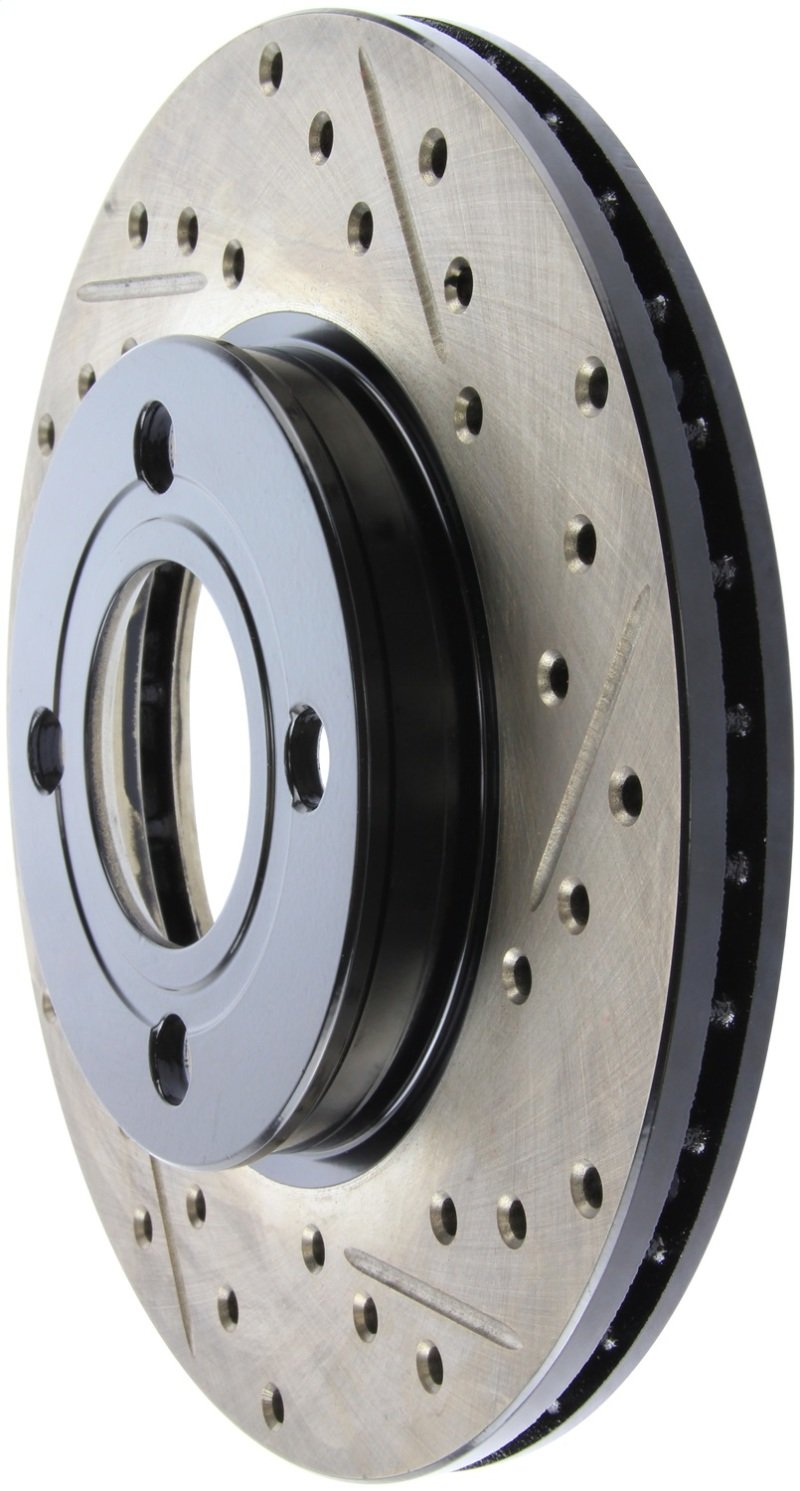 StopTech 84-87 Audi 4000 Quattro Sport Slotted & Drilled Front Left Rotor 127.33018L Main Image