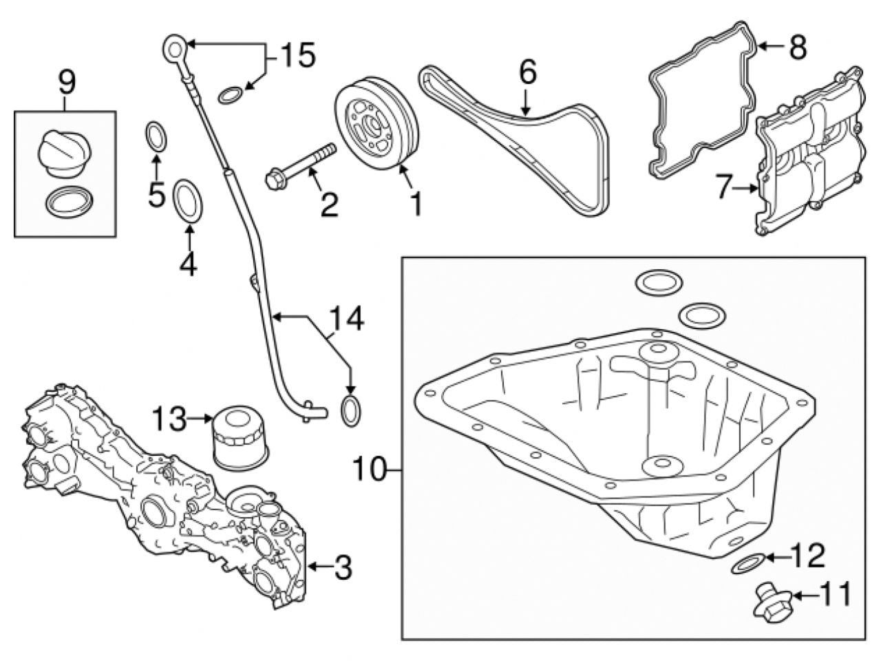 Subaru Outer Timing Cover