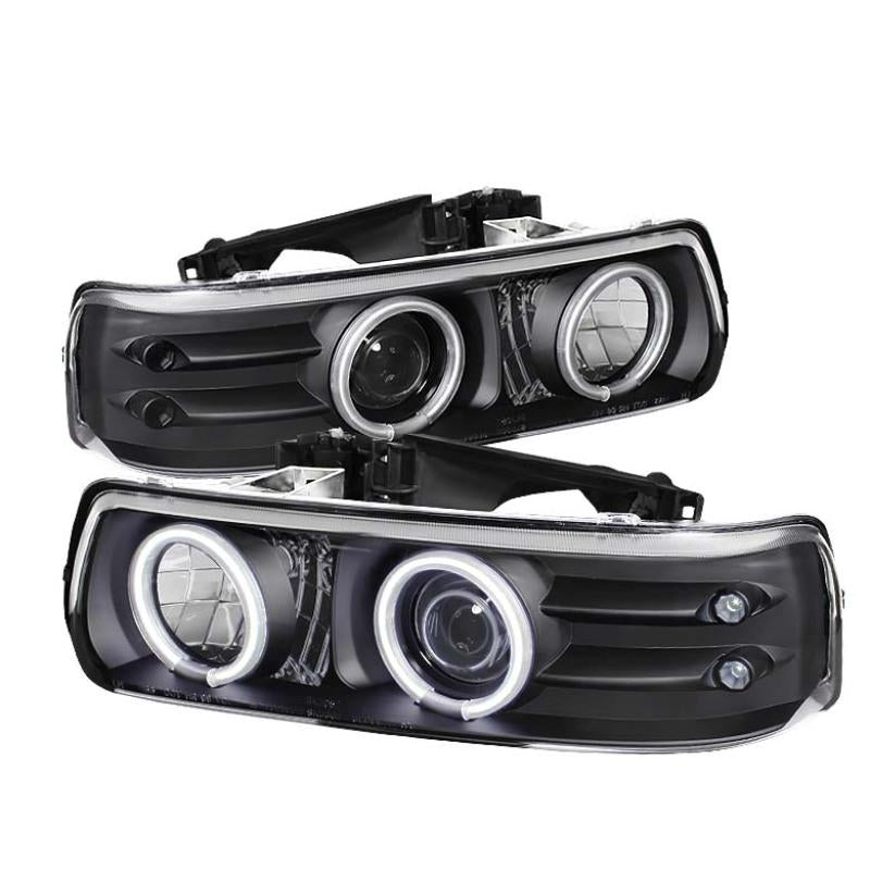 Spyder Chevy Silverado 1500/2500 99-02Projector Headlights CCFL Halo LED Black PRO-YD-CS99-CCFL-BK 5009579 Main Image