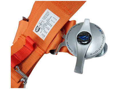 NRG 5 Pt 3inch Seat Belt Harness / Cam Lock- Orange