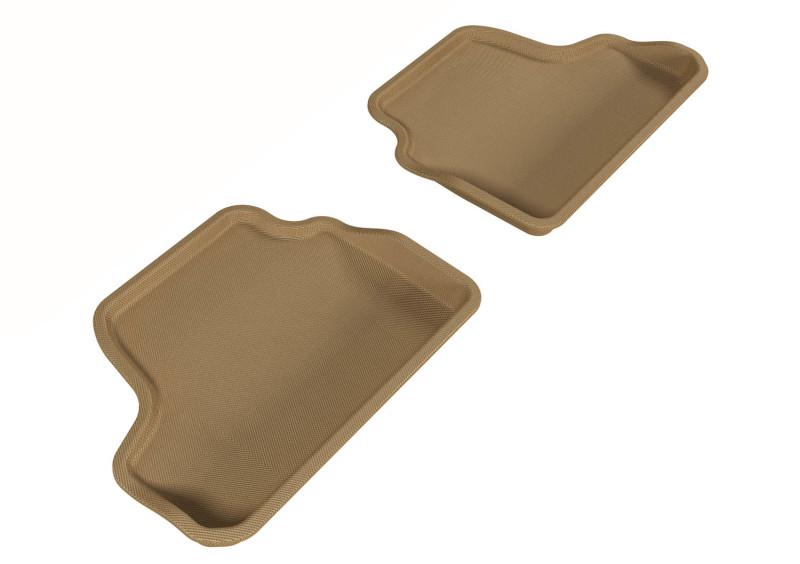 3D MAXpider 2007-2013 BMW 3 Series E93 Kagu 2nd Row Floormats - Tan L1BM02421502 Main Image