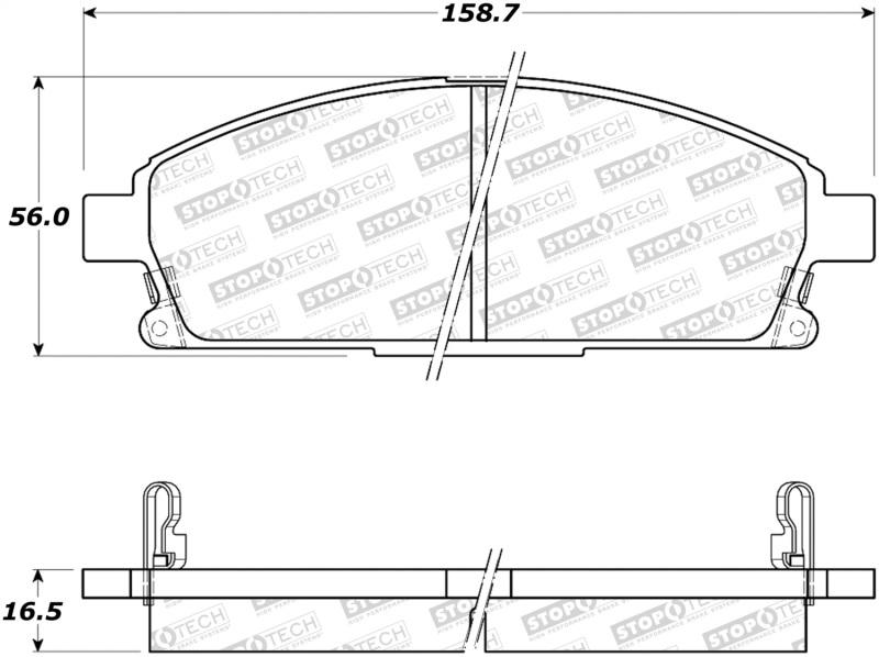 StopTech Street Brake Pads 308.06911 Main Image