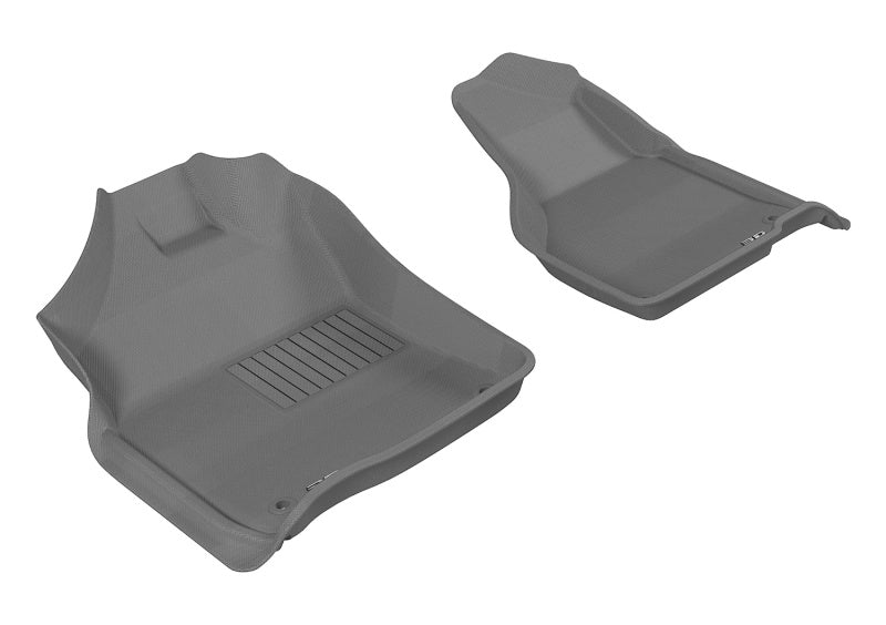 3D MAXpider 2012-2020 Dodge Ram 1500 Crew/2500/3500 Crew/Mega Kagu 1st Row Floormat - Gray L1DG02011501