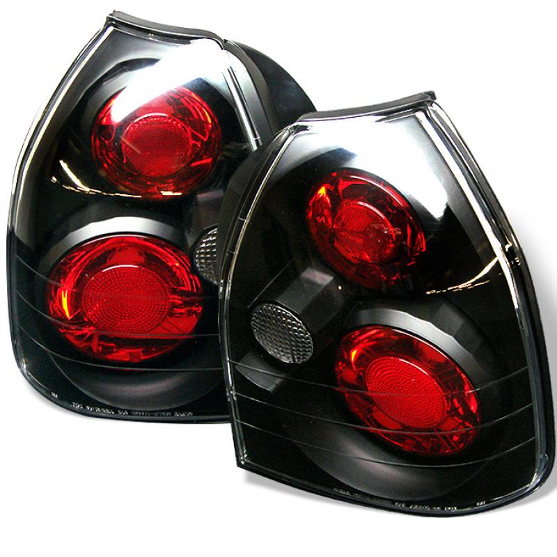 Spyder Honda Civic 96-00 3DR Euro Style Tail Lights Black ALT-YD-HC96-3D-BK 5004895 Main Image