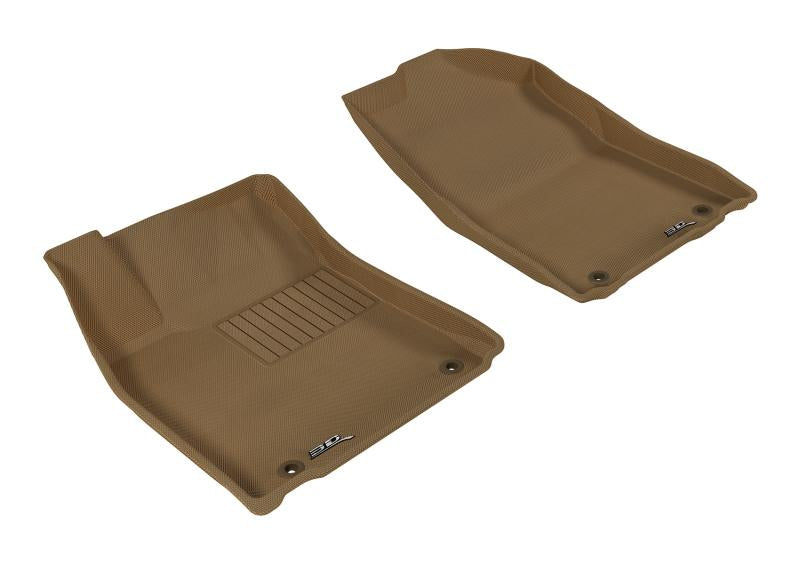 3D MAXpider 2013-2018 Lexus ES/ES Hybrid Kagu 1st Row Floormat - Tan L1LX02711502 Main Image