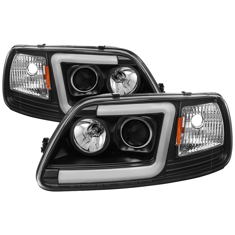 Spyder 97-03 Ford F-150 (After 6/1997) Light Bar Projector Headlights - Blk (PRO-YD-FF15097V2-LB-BK) 5084538 Main Image