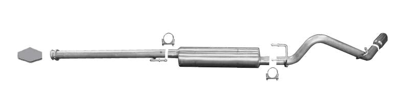 Gibson 05-13 Toyota Tacoma Base 4.0L 2.5in Cat-Back Single Exhaust - Aluminized 18802 Main Image