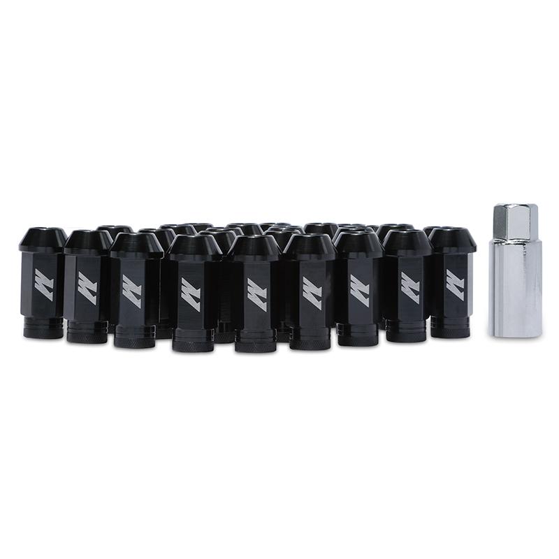 Mishimoto Aluminum Locking Lug Nuts 1/2 x 20 - Black MMLG-1220-LOCKBK Main Image