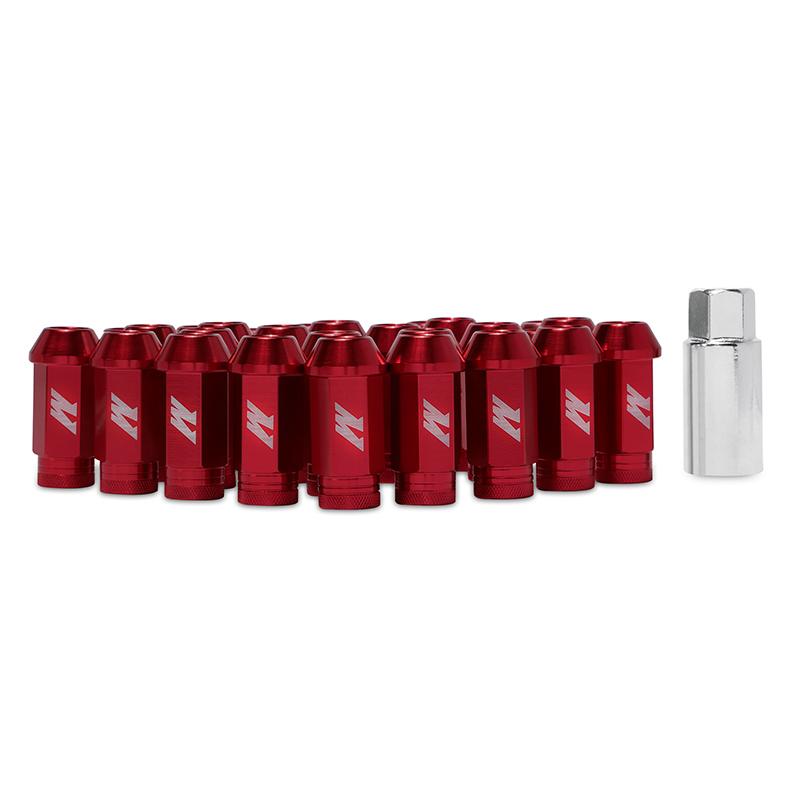 Mishimoto Aluminum Locking Lug Nuts 1/2 x 20 - Red MMLG-1220-LOCKRD Main Image