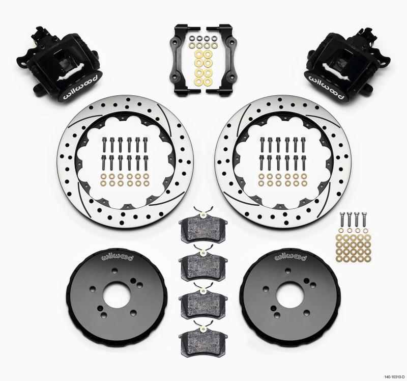 Wilwood Combination Parking Brake Rear Kit 12.88in Drilled Honda S2000 140-10310-D Main Image