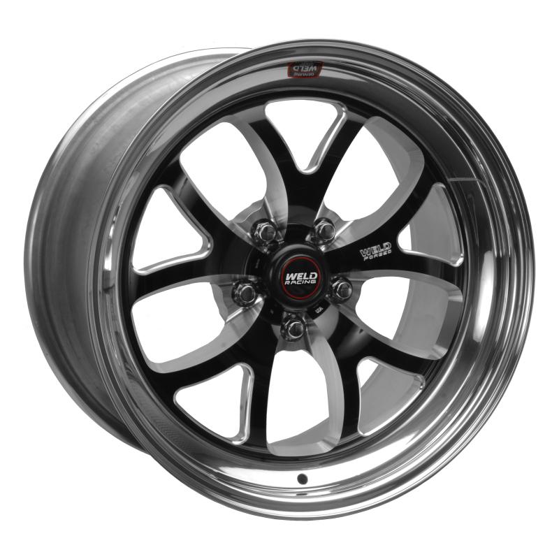 Weld S76 18x10 / 5x4.75 BP / 5.7in. BS Black Wheel (Medium Pad) - Non-Beadlock 76MB8100B57A Main Image