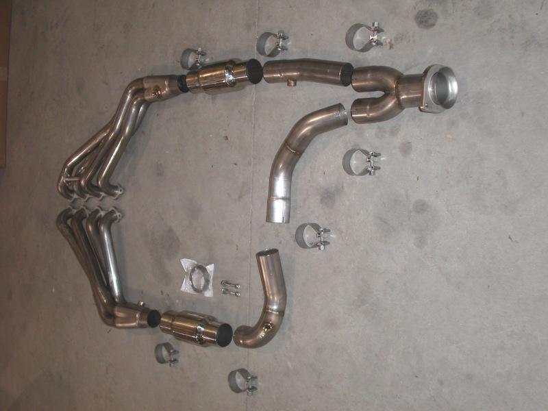 Stainless Works Chevy/GMC Truck 1999-02 Headers 2WD with Converters CT99022WD Main Image