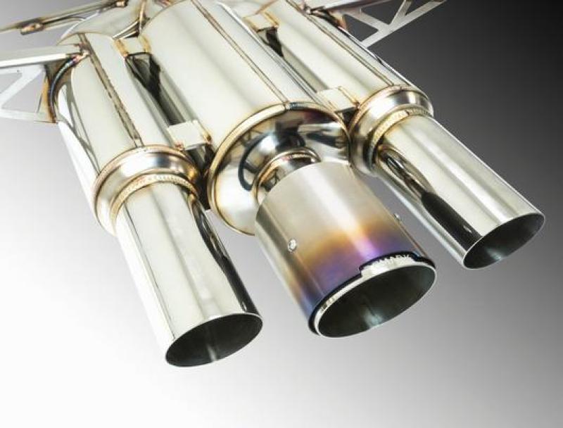 Remark Catback Exhaust 2017+ Honda Civic Type-R Spec III-Triple Tip True Titanium Tip Cover RK-C3076H-01CT