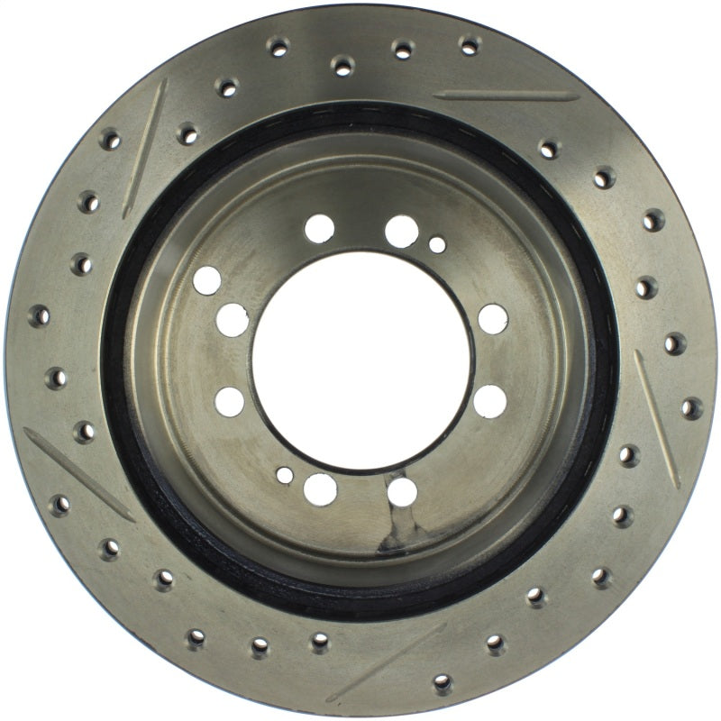 StopTech Sport Drilled/Slotted Brake Rotor; Rear Left