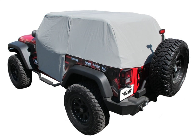 Rampage 2007-2018 Jeep Wrangler(JK) Cab Cover With Door Flaps - Grey 1163