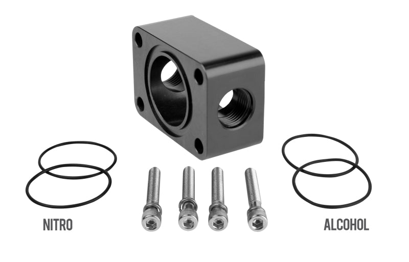 Aeromotive Spur Gear Pump Distribution Block - 2x AN-06 11738