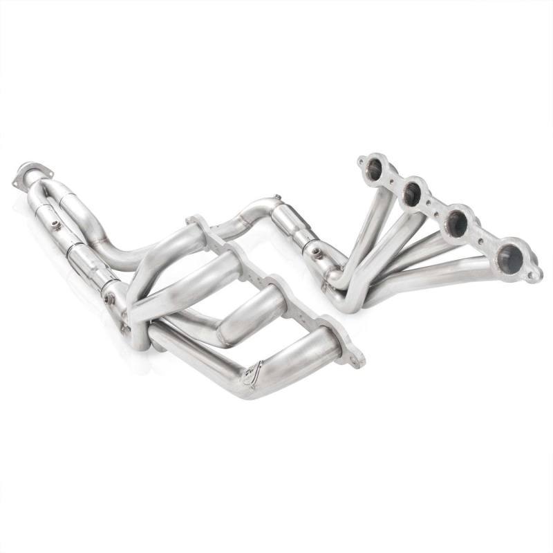 Stainless Works 2003-06 Chevy/GMC 4.8L 5.3L (2WD) Headers 1-3/4in Primaries 2-1/2in High-Flow Cats CT03052WD Main Image