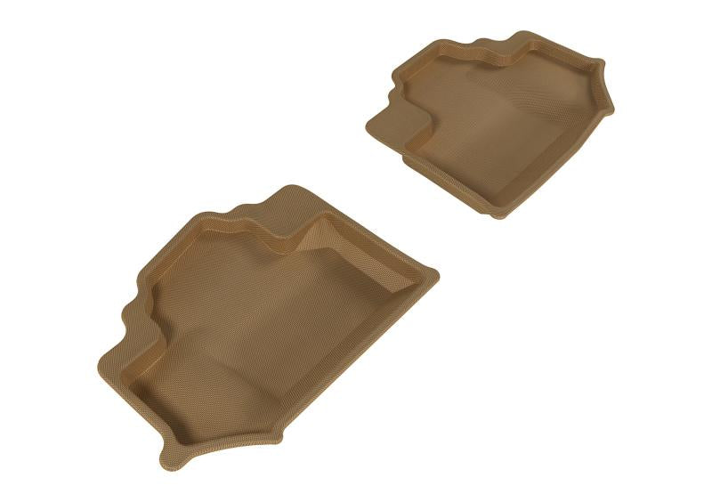 3D MAXpider 2014-2018 Jeep Wrangler JK 2-Door Kagu 2nd Row Floormats - Tan L1JP01221502 Main Image