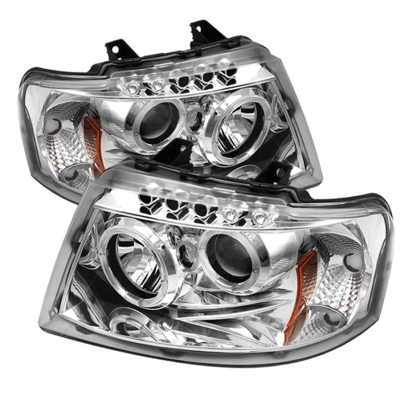 Spyder Ford Expedition 03-06 Projector Headlights LED Halo LED Chrm Low 9006 PRO-YD-FE03-HL-C 5010124 Main Image