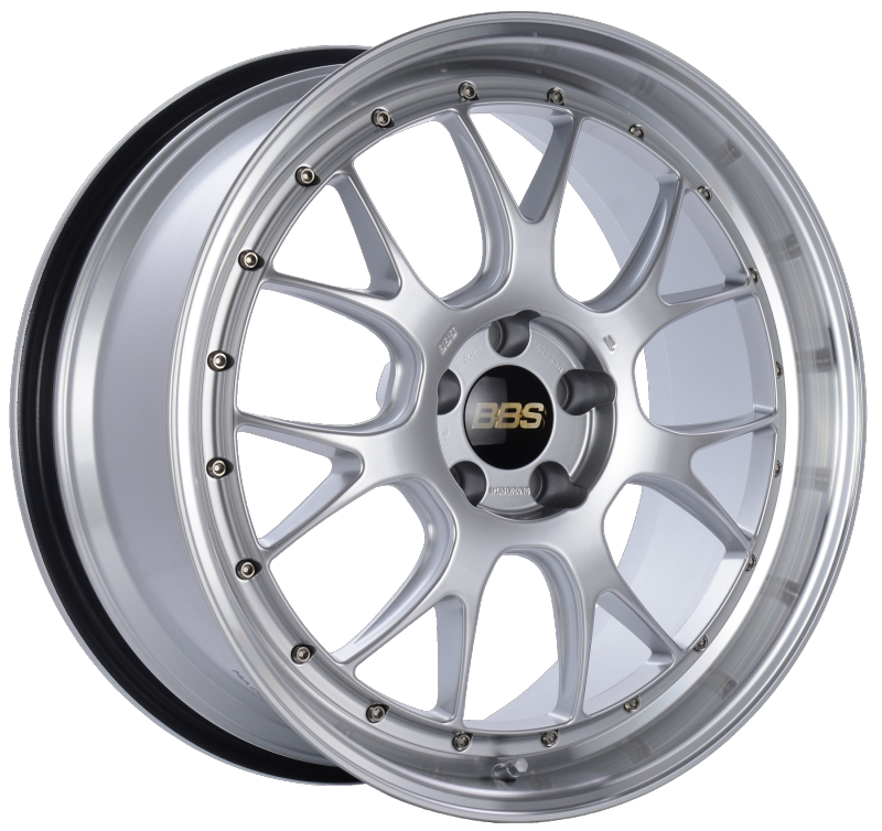 BBS LM-R 20x9.5 5x114.3 ET40 CB66 Diamond Silver Center Diamond Cut Lip Wheel LM329DSPK Main Image