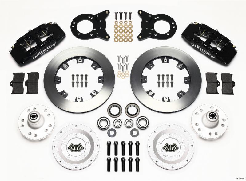 Wilwood Dynapro 6 Front Hub Kit 12.19in 1970-1973 Mustang Disc & Drum Spindle 140-12945 Main Image