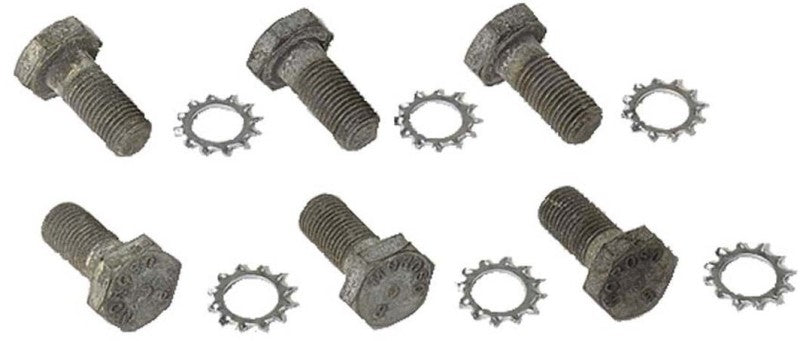 Moroso Chevrolet Big Block/Small Block/90 Degree V6 Flex Plate Bolts - Steel - 6 Pack 38760