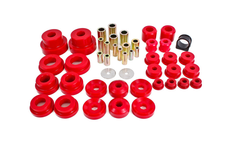 BMR 10-13 5th Gen Camaro Pro Version Total Suspension Bushing Kit (BK030/BK021/BK022) - Black/Red BK031