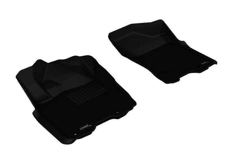 3D MAXpider 2009-2015 Nissan Titan King/Crew Cab Kagu 1st Row Floormat - Black L1NS06311509 Main Image