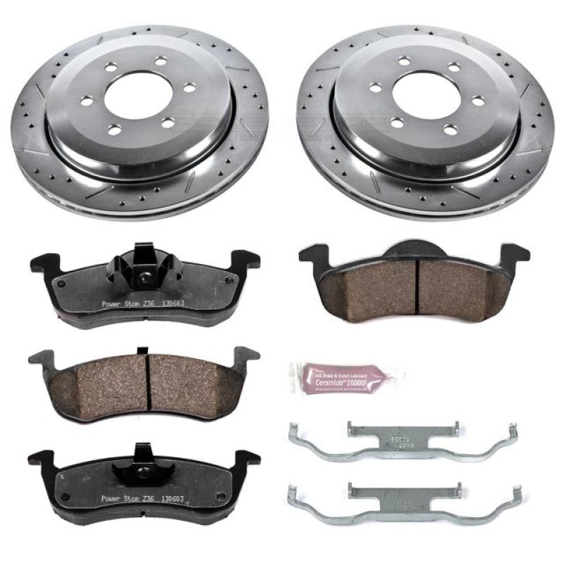 PowerStop PSB Z36 Truck & Tow Kit Brakes, Rotors & Pads Brake Kits - Performance D&S main image