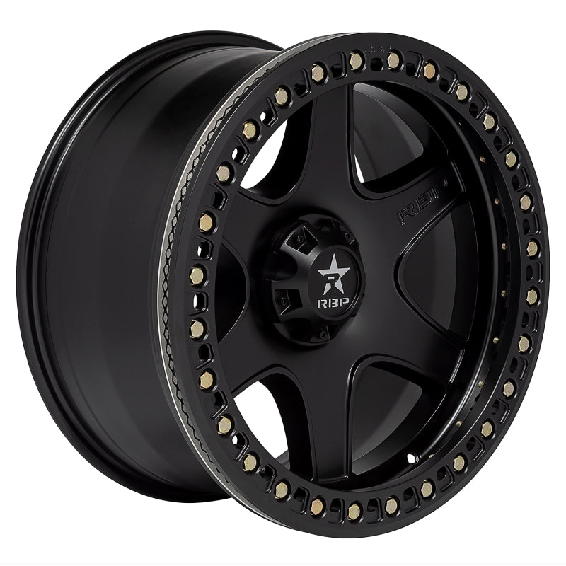 RBP 50R Cobra 17x9.0 6x135 BP / 5 BS 0mm Offset 87mm CB (Hub Centric) Black w/Black Ring Wheel 50R-1790-63-00FB