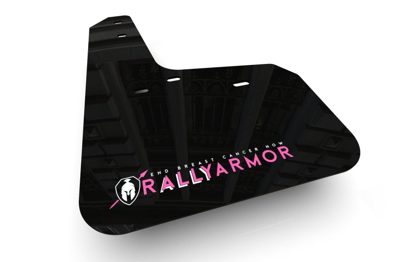 Rally Armor 2015-17.5 MKVII VW Golf R Black Mud Flap BCE Pink Logo MF40-BC20-BLK/PK